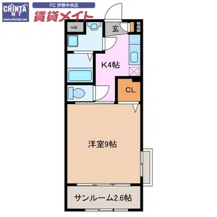 エル・ディアマンテ【2階】の間取り