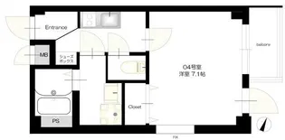 b’CASA K.東十条【3階】の間取り