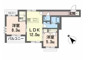 ベレオ カリマッタ【2階】の間取り