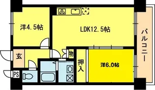 アロウワン叡山【3階】の間取り