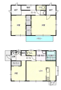 岡山県岡山市中区清水1【一戸建】の間取り