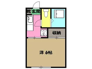 フォーブル三上【2階】の間取り