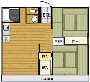 パレーシャル井柳B棟【2階】の間取り