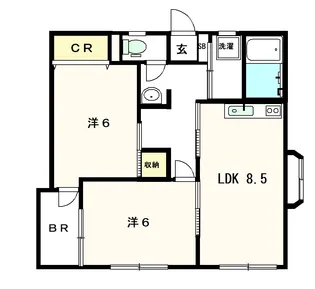 ファインクレスト【2階】の間取り