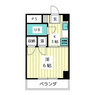 ベルメゾン白川【9階】の間取り