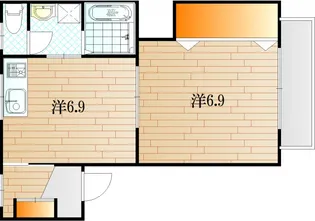 山口県下関市稗田北町【アパート】の間取り