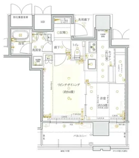 Laurel Tower名古屋栄【15階】の間取り