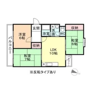 サンヒルズ上田I【1階】の間取り