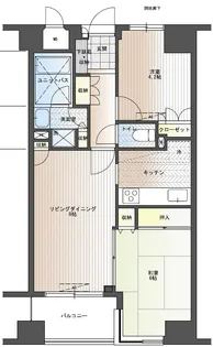 シーアイマンション根津弥生坂【7階】の間取り
