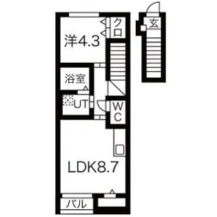 luneIIB棟【2階】の間取り