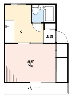 コーポ若狭【1階】の間取り