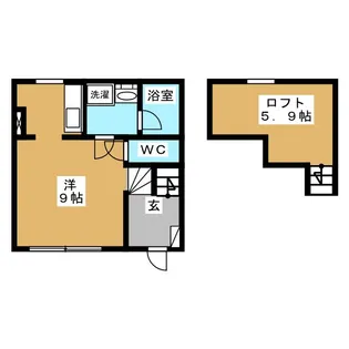 Well Pine【1階】の間取り