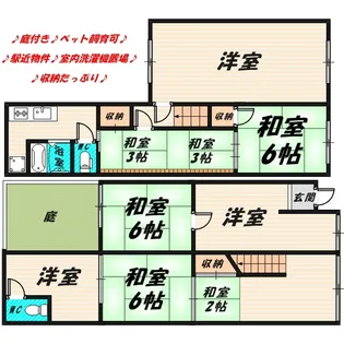 大阪府大阪市城東区関目5【一戸建】の間取り