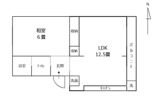 第一中村ビル【3階】の間取り