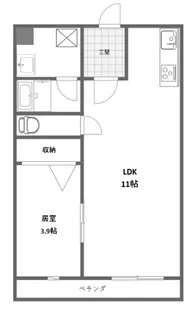 ソリテール菊陽【3階】の間取り