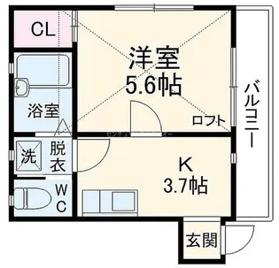 ミカドハイツ4【2階】の間取り