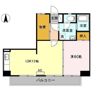 ハイム辻A【2階】の間取り