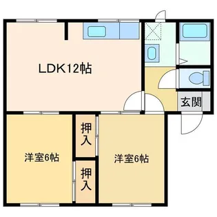 メゾントレビV【1階】の間取り