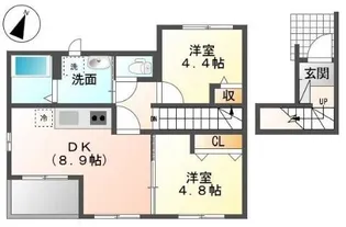 キャンベル【2階】の間取り