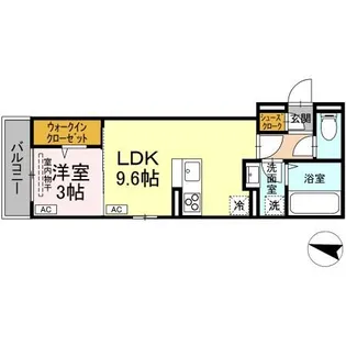 広島県福山市東町2【アパート】の間取り