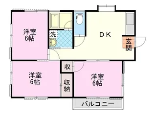 静岡県富士市伝法【アパート】の間取り
