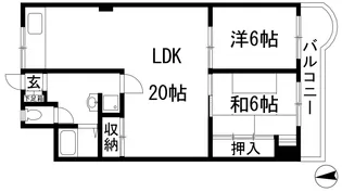 東朋第一マンション【3階】の間取り