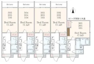 神奈川県藤沢市長後【アパート】の間取り