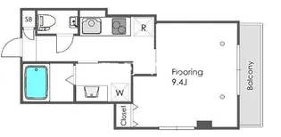 ヴィラ神保町【4階】の間取り