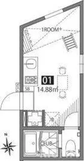 東京都世田谷区祖師谷1【アパート】の間取り