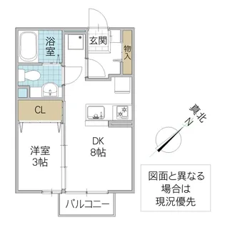 プラトリーナ B棟【2階】の間取り