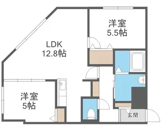 インデックス千歳駅前【2階】の間取り