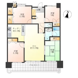 4LDKの間取り画像