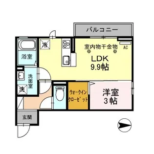 新潟県三条市下須頃【アパート】の間取り