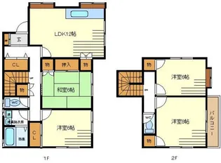 神奈川県横浜市青葉区荏田西2【一戸建】の間取り