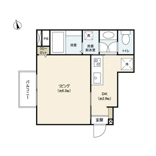 Azul黒松【1階】の間取り