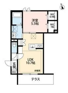 ACオハナ【1階】の間取り