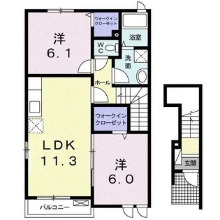 TM・ビレッジII【2階】の間取り