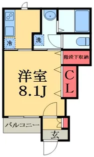 千葉県千葉市若葉区桜木北3【アパート】の間取り