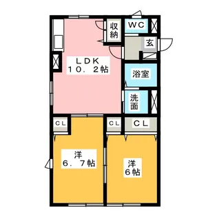 COSMOS【1階】の間取り