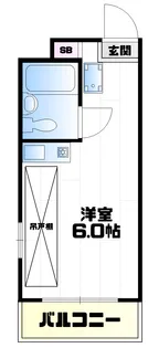 ベルロー国立【1階】の間取り