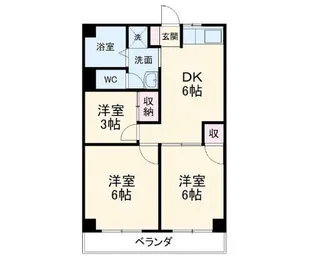 神奈川県川崎市川崎区中島3【マンション】の間取り
