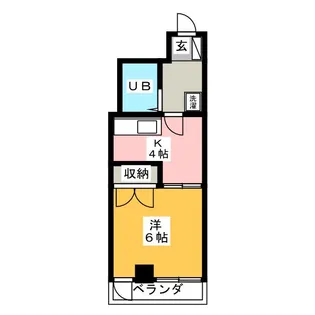 アイパレス西大島【2階】の間取り