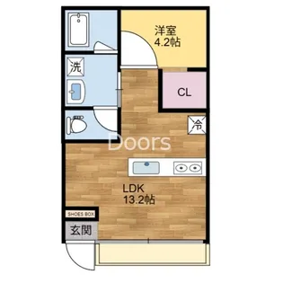 1LDKの間取り画像