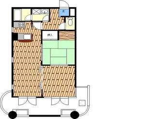 2LDKの間取り画像
