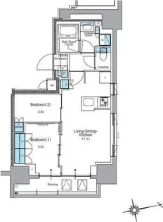 J.リヴェール上野入谷フロント【11階】の間取り