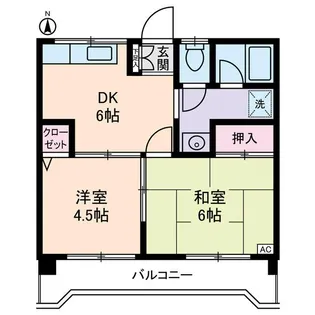 ルミエール本宿参番館【2階】の間取り