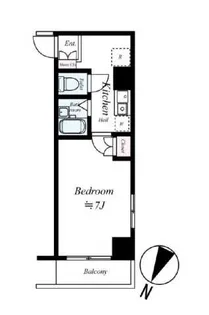 エスコート代田橋【6階】の間取り