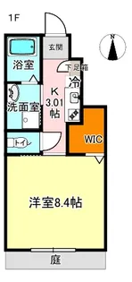 1Kの間取り画像