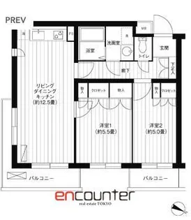 コスモリード駒沢大学【4階】の間取り