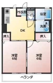 ドラゴンズB【2階】の間取り